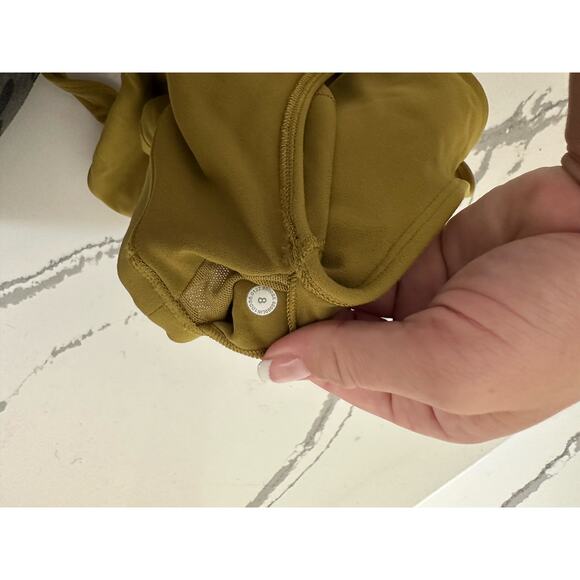 Lululemon Align Tank Crop With Bra size 8 Bronze Green - Picture 4 of 6